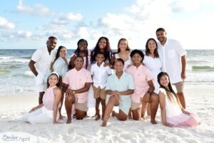 A large family on Panama City Beach