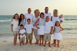 family on Panama City Beach, FL