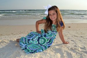 little girl in a pretty sun dress