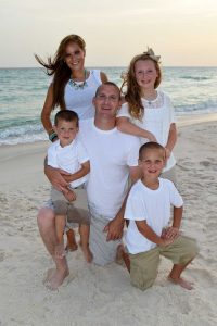 family beach photo in Panama City Beach