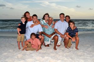 Large family beach photo