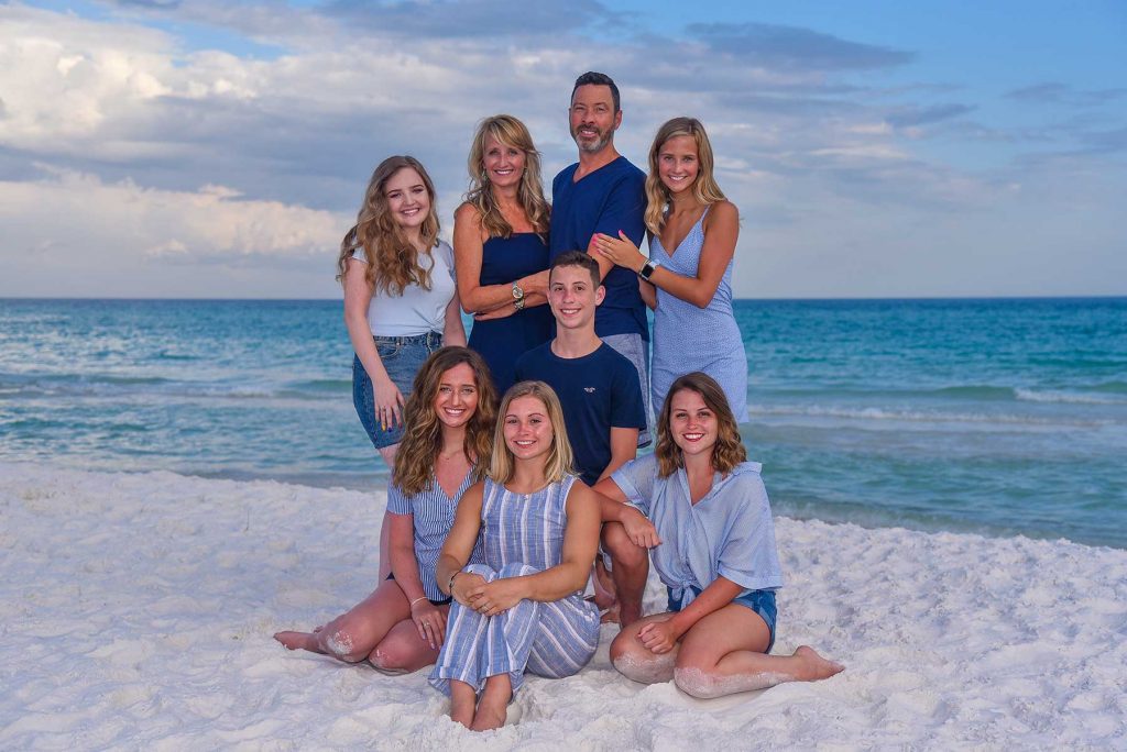 Panama City Beach relaxed family photo