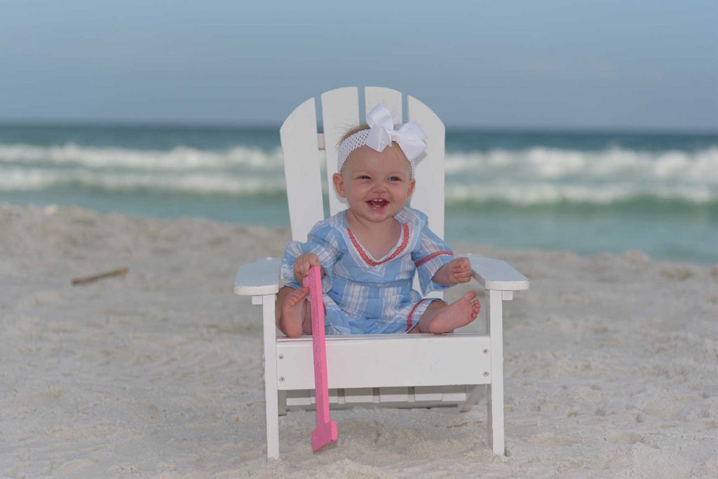 smiling baby birthday photo captured by our Panama City Beach family photographer