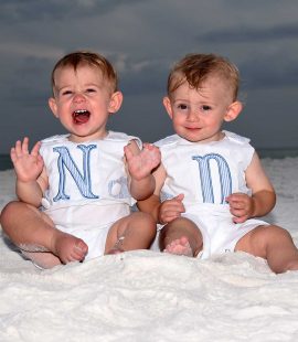 Although cloudy this photographer Panama City Beach, Fl made sure yo get the kids smiling!