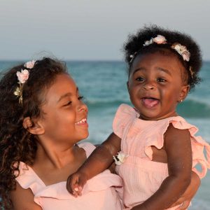 Adorable baby smiling big for the camera