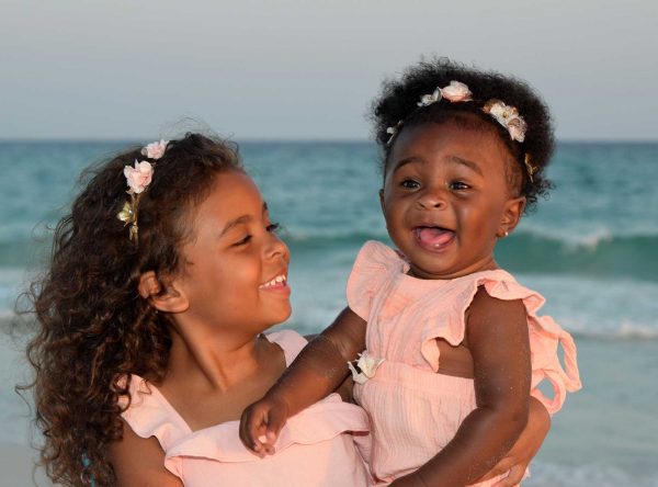 Adorable baby smiling big for the camera