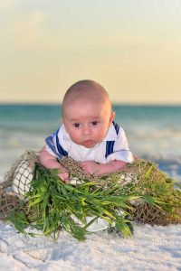 We also offer sunset baby photos Fort Walton Beach--like this little guy.