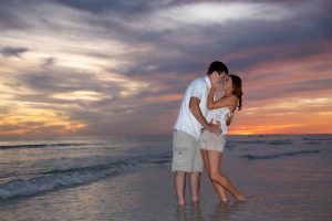 A kiss shot created by our portrait photographer in Destin, FL.