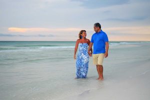 our photographer captured this couple in a romantic beach photo