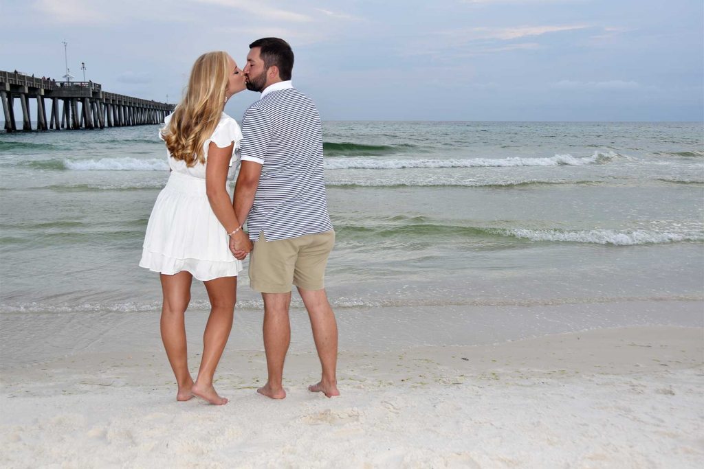 Couple photoshoot by a Panama City Beach photographer.