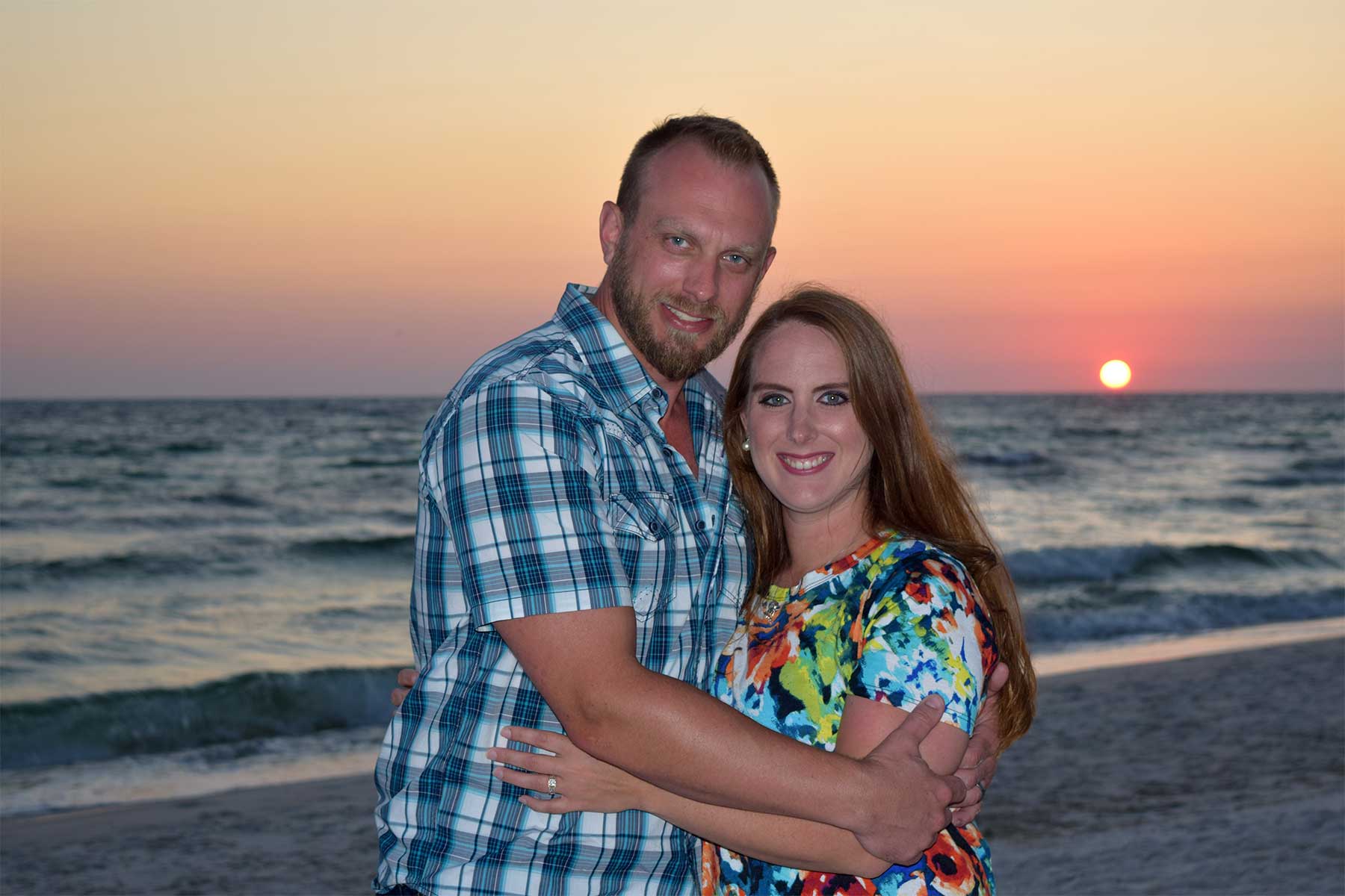 couple smiling for the camera