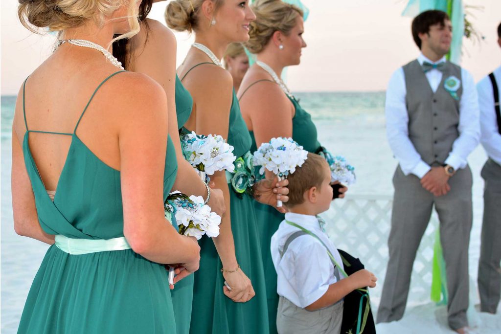 A beach wedding in Panama City Beach.