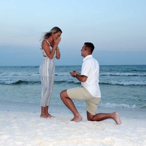 the surprise proposal on Panama City Beach, FL