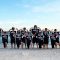 sports team getting their photo taken on Panama City Beach