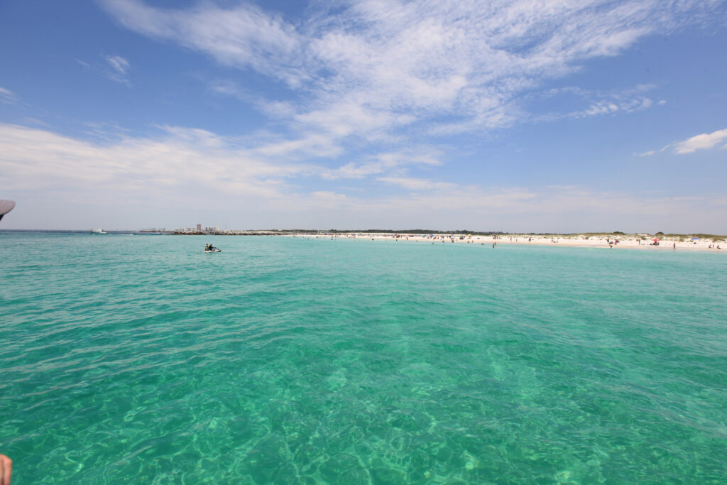 Shell Island from the water