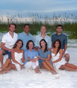 Destin family portrait on the beach