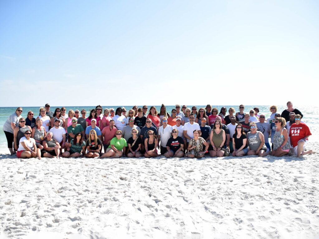 Event photo on the beach by our event photographer.